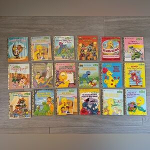 SESAME STREET VINTAGE BOOK COLLECTION BUNDLE